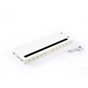 Tapa Pasacables Aluminio con Puertos USB